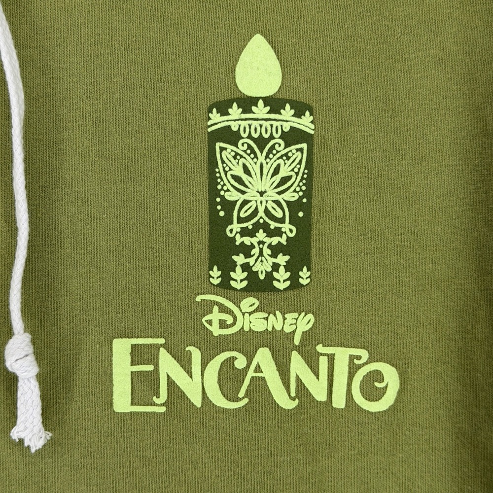 Disney Spirit Jersey Encanto Bruno Hoodie Olive Green Cotton Mens Large L - Picture 3 of 12